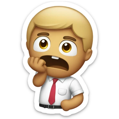 Bad stomach ache sticker