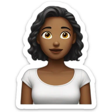 Girl watching Netflix  sticker
