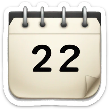 calendar date 22 of november sticker