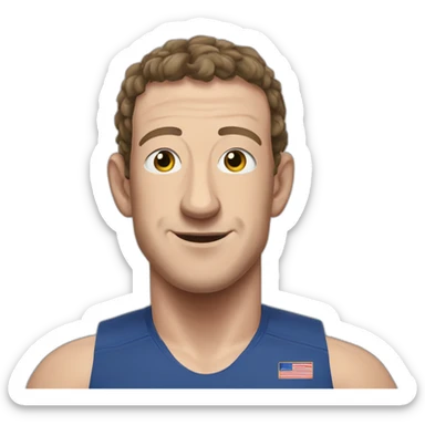 mark zuckerberg mma fighter sticker