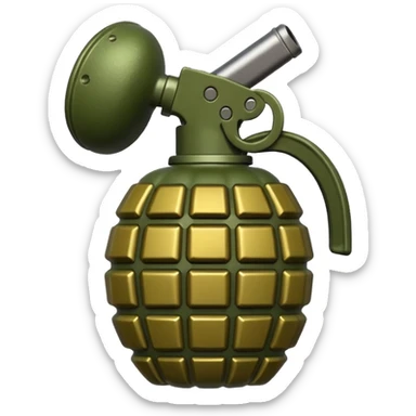 Hand grenade sticker