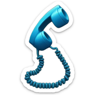 telephone receiver sticker