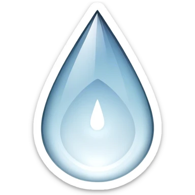 crystal tear drop sticker