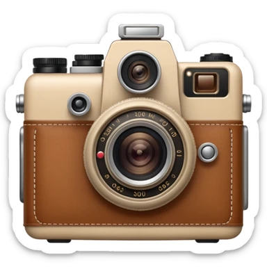 Appareil photo beige  sticker