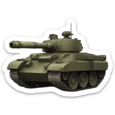 Tank russe avec derrière des explosions et le drapeau russe sticker