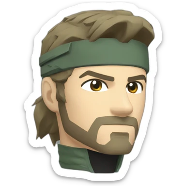 metal gear solid snake sticker