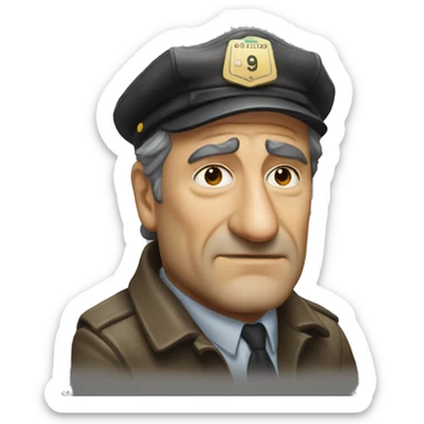 Robert De Niro Mole Taxi Driver  sticker