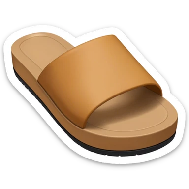 open toe male light tan slide sticker