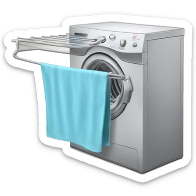 Folding Wing Clothes Dryer sticker