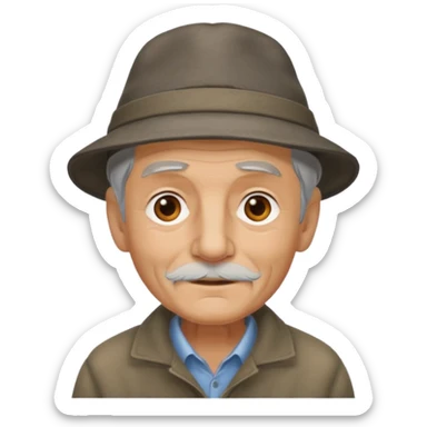 abuelo de pueblo cerrado sticker