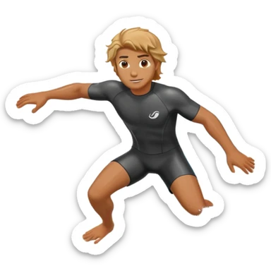 Make him surf a wave sticker