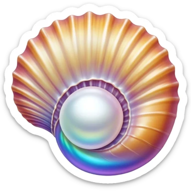 OpenSea shell with pearl sticker