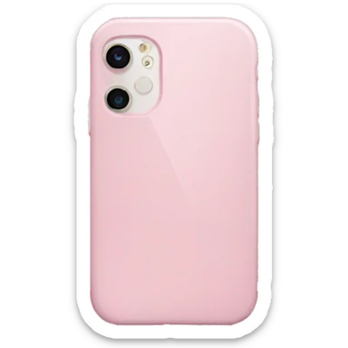 realistic light pink iphone  sticker