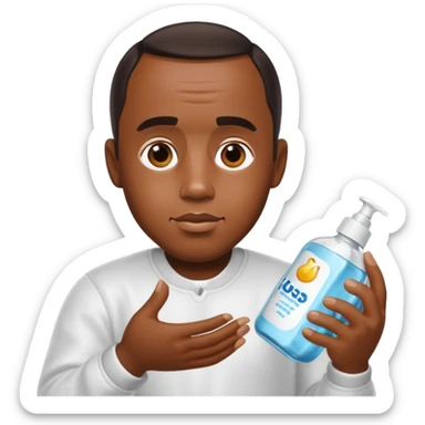 diddy with baby oil sticker