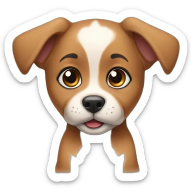 indian pariah puppy sticker