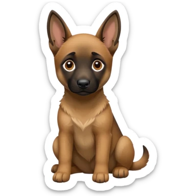Belgian malinoise puppy sticker