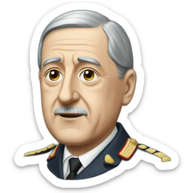 Charles de Gaulle sticker
