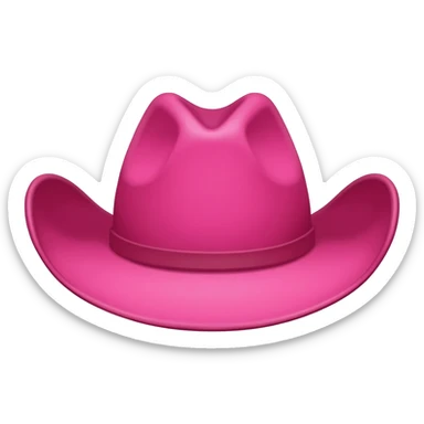 pink cowgirl hat sticker