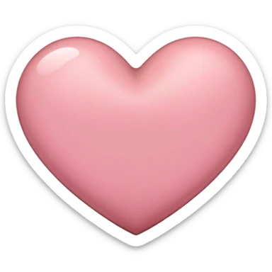 Brownish pink heart sticker