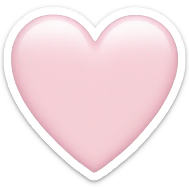Light pink heart  sticker