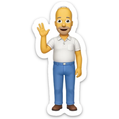 the simpsons, Different every character, only one at a time. sticker