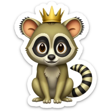 King Julien from Madagascar  sticker