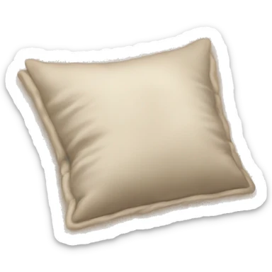 beige blanket and pillows sticker