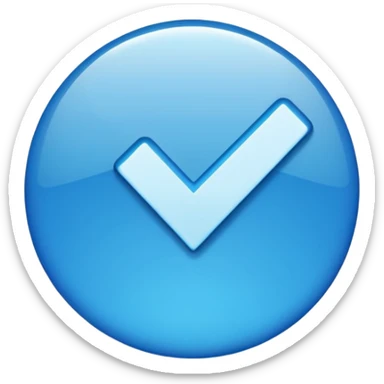 blue tick tiktok sticker