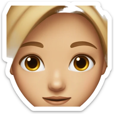 stunning tan girl light brown hair blue eyes sticker