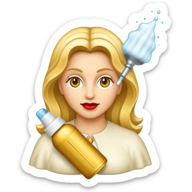 emoji della madonna con una bomboletta spary
 sticker