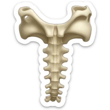 vertebrae sticker