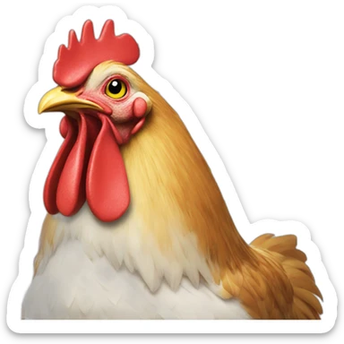 Planning calendar chicken sticker
