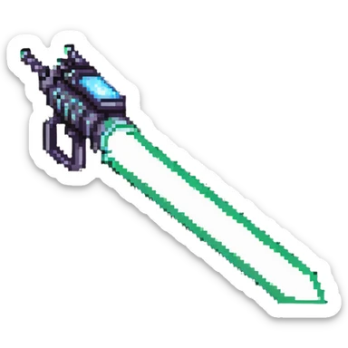 sci-fi energy beam weapon sticker