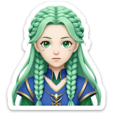 Venti Barbatos The Anemo Wind Archon from Genshin Impact sticker