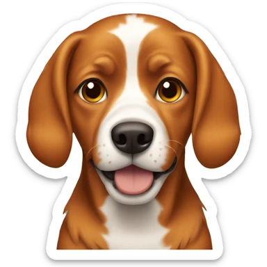 A dog with ginger hair sticker