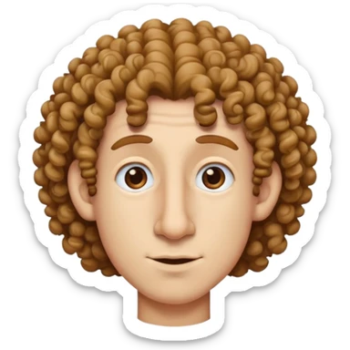 🧑🏻‍🦱 e naso grosso sticker