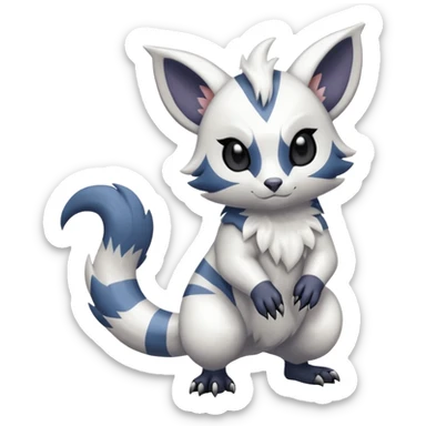 Shiny Furret-Absol-Hybrid (Full body) sticker