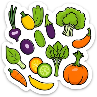 vitamin-rich vegetables sticker