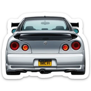 Nissan Skyline r34 back sticker