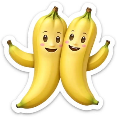 Bananas, in pjs sticker