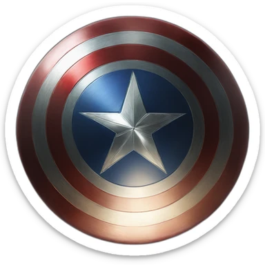 captain america's shield sticker