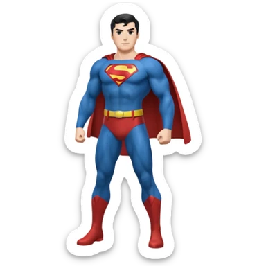 Superman full body emoji sticker