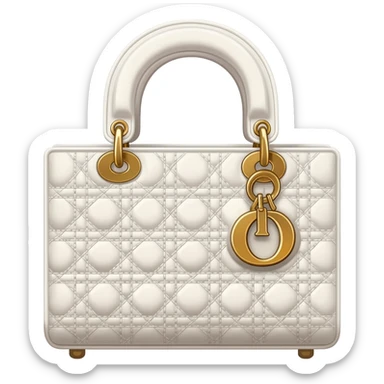 white lady dior bag sticker