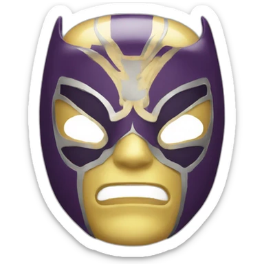 Luchador mask sticker