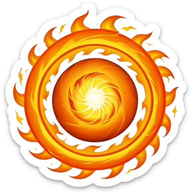 A giant ball of fire and plasma sticker