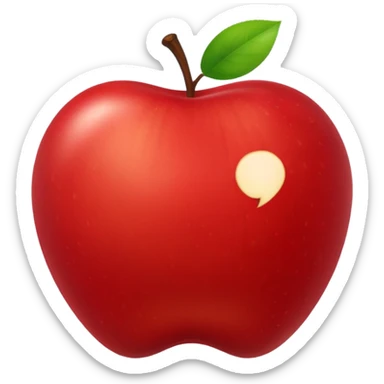 A poison apple that reads NSFW sticker