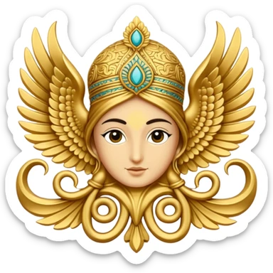 Farvahar iranian's symbol sticker