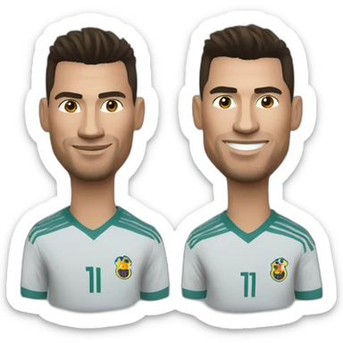 Ronaldo tue Messi sticker