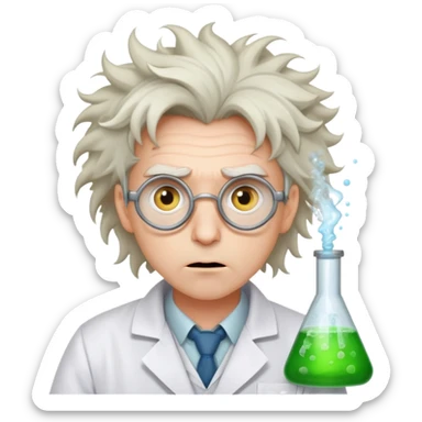 Mad scientist  sticker