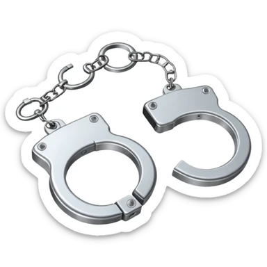 Released handcuffs sticker